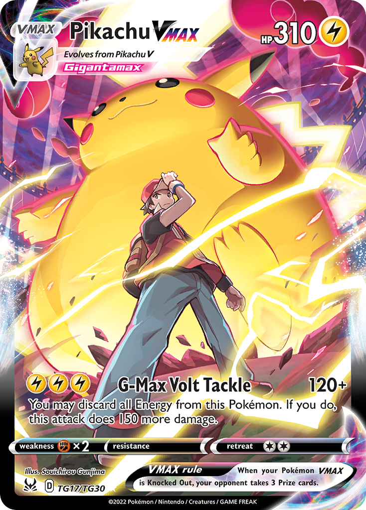 Pikachu VMAX - Lost Origin Trainer Gallery SET-TG17
