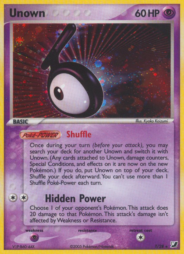 Unown - Unseen Forces SET-T