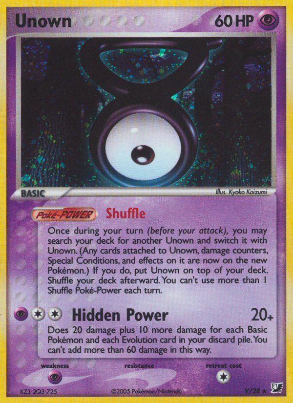 Unown - Unseen Forces SET-V