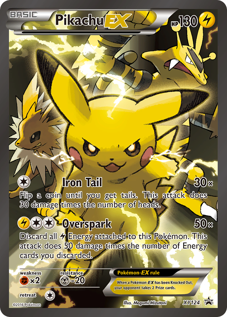 Pikachu-EX - XY Black Star Promos SET-XY124