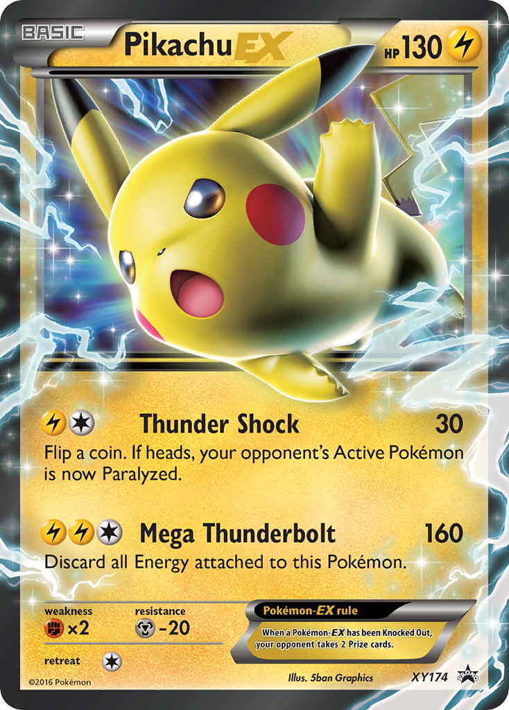 Pikachu-EX - XY Black Star Promos SET-XY174