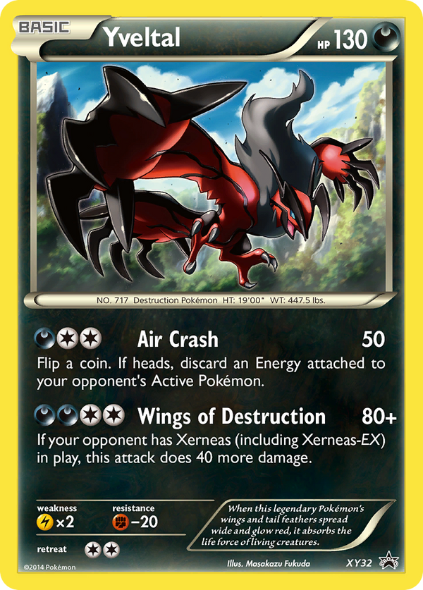 Yveltal (XY Black Star Promos SET) (Pokémon) (Basic) (Darkness) (HP: 130) (Promo) (PKM XY Black Star Promos SET-148)