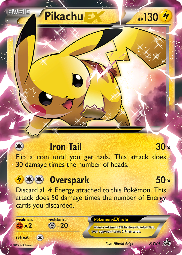 Pikachu-EX - XY Black Star Promos SET-XY84