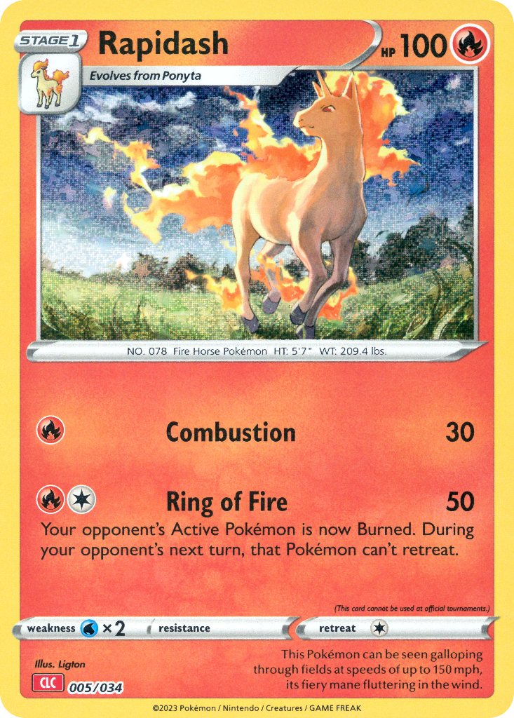 Rapidash Pokémon Trading Card Game Classic—Charizard SET-005