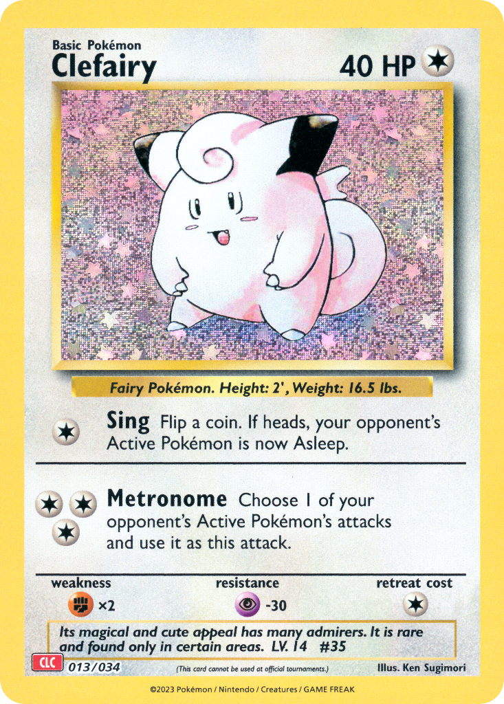 Clefairy Pokémon Trading Card Game Classic—Charizard SET-013