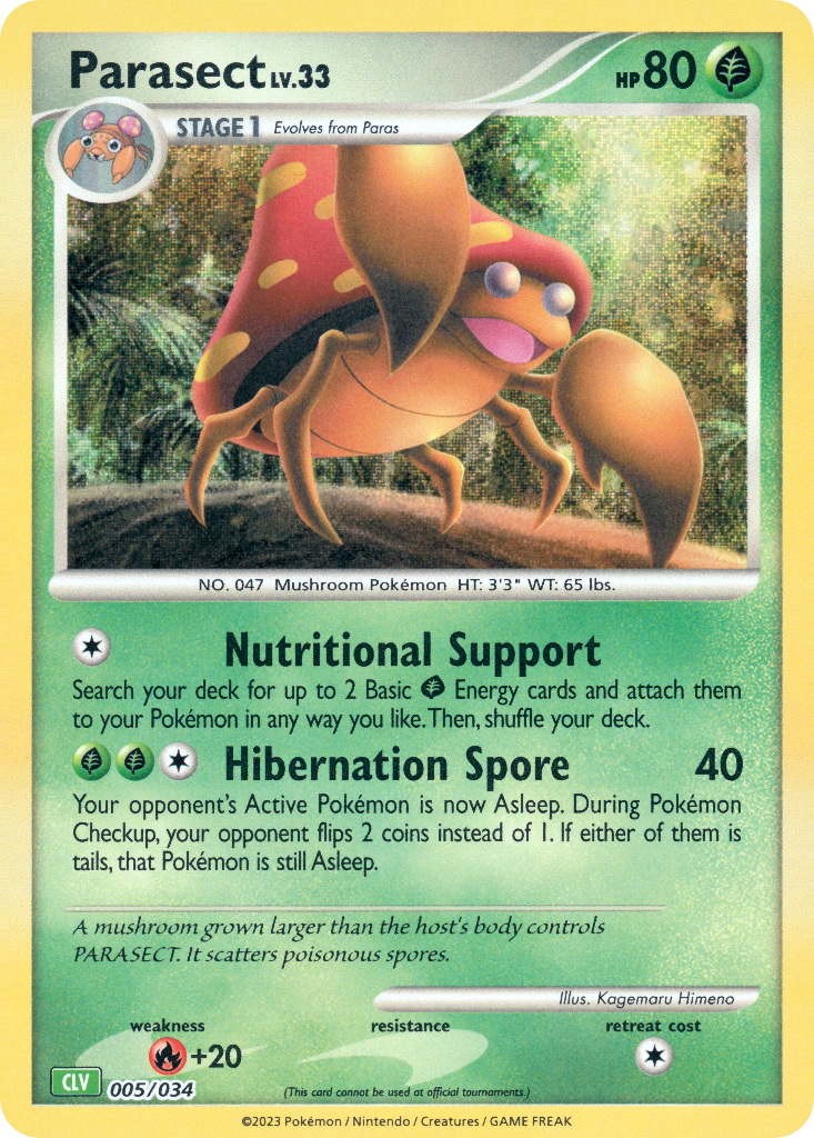 Parasect Pokémon Trading Card Game Classic—Venusaur SET-005