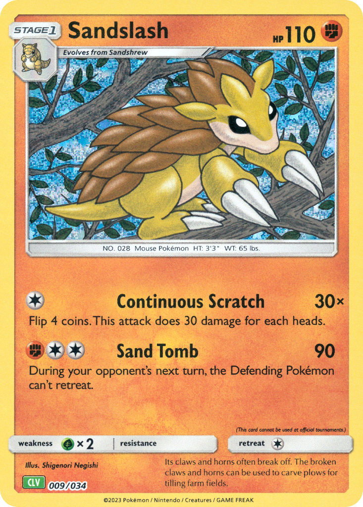 Sandslash Pokémon Trading Card Game Classic—Venusaur SET-009