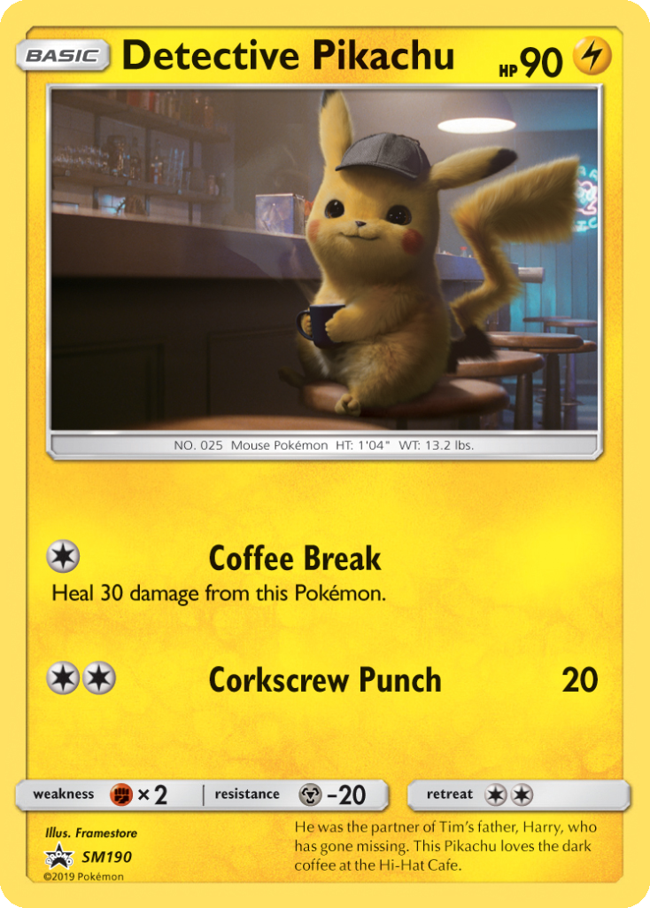 Detective Pikachu Sun & Moon Promos SET-SM190