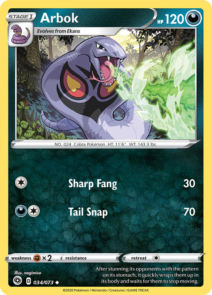 Arbok Champion's Path SET-034