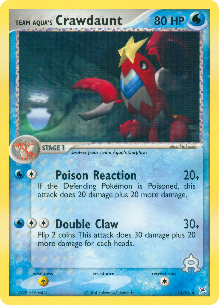 Team Aqua’s Crawdaunt Team Magma vs Team Aqua SET-14
