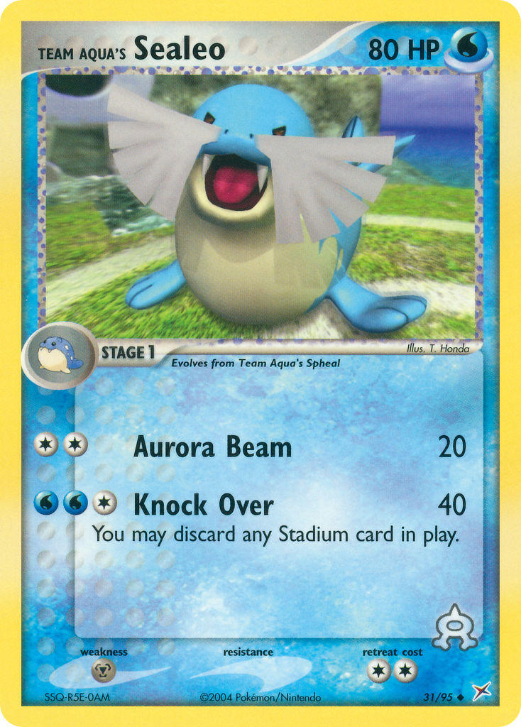 Team Aqua’s Sealeo Team Magma vs Team Aqua SET-31