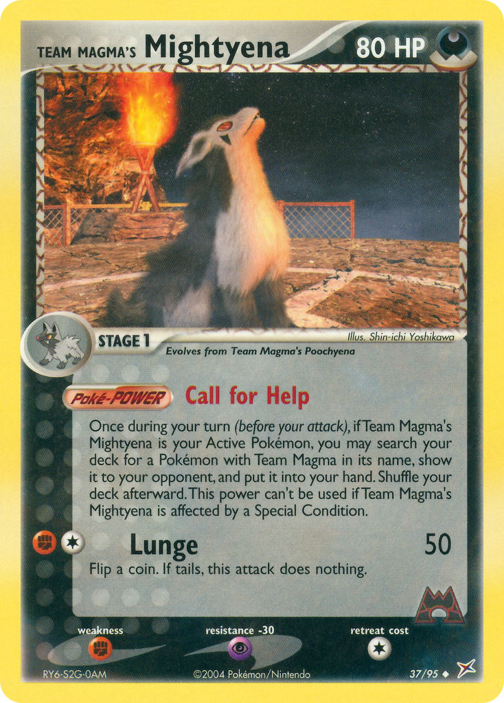 Team Magma’s Mightyena Team Magma vs Team Aqua SET-37