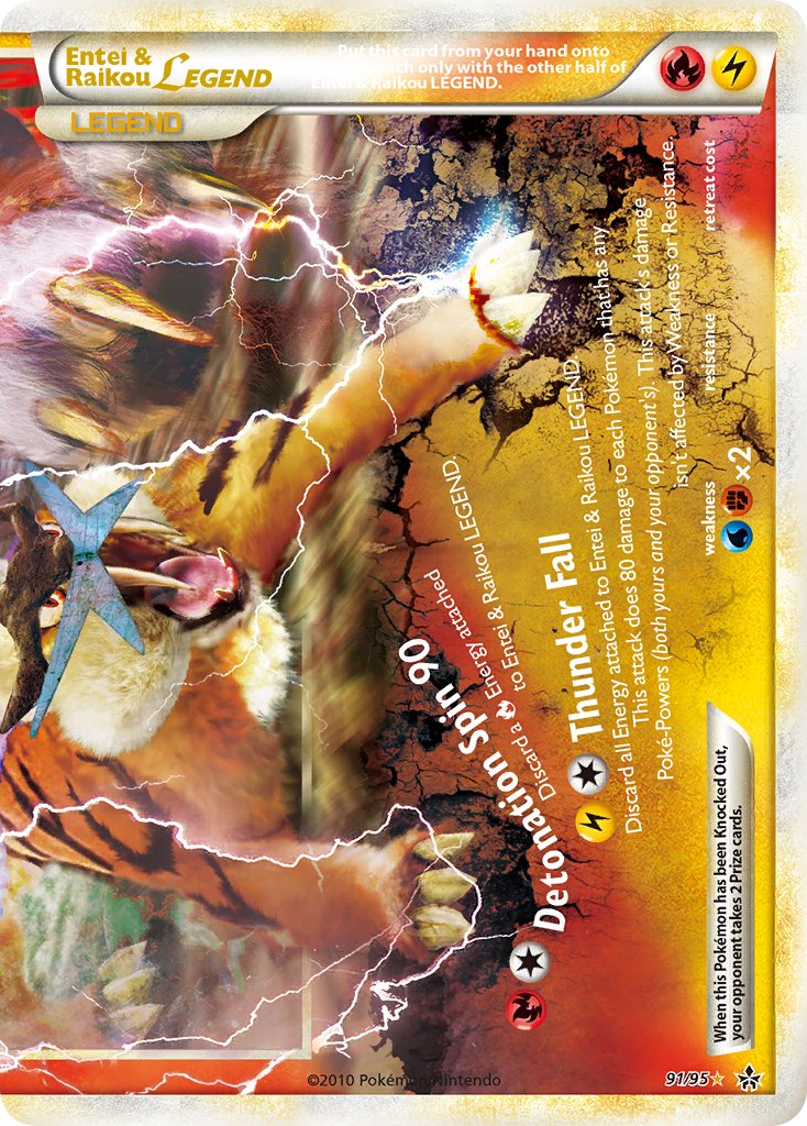 Entei & Raikou LEGEND Unleashed SET-91