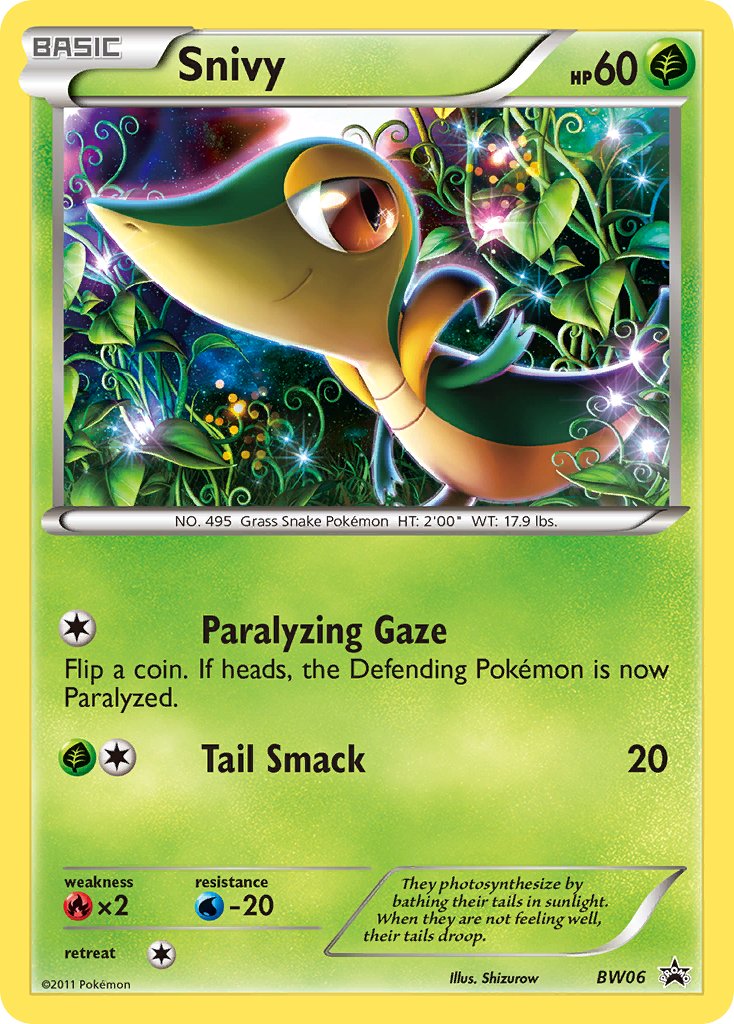 Snivy Black & White Promos SET-BW06