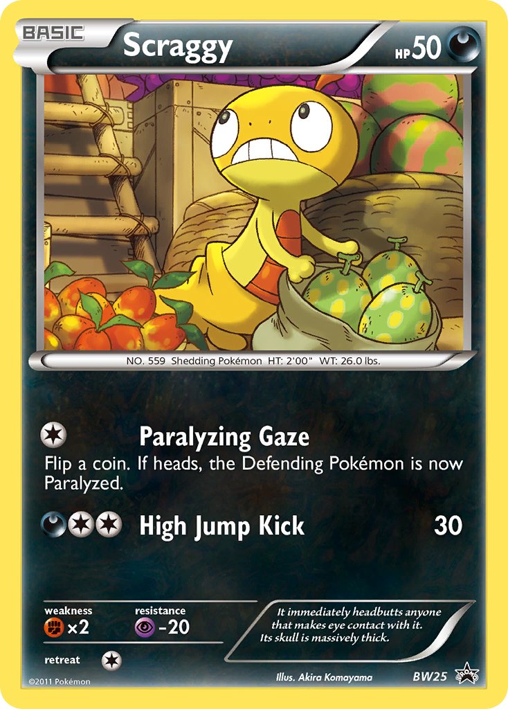 Scraggy Black & White Promos SET-BW25