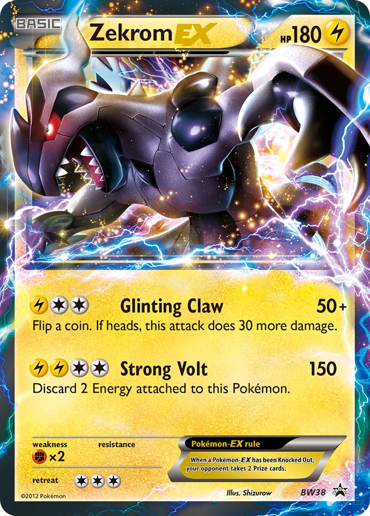 Zekrom-EX Black & White Promos SET-BW38