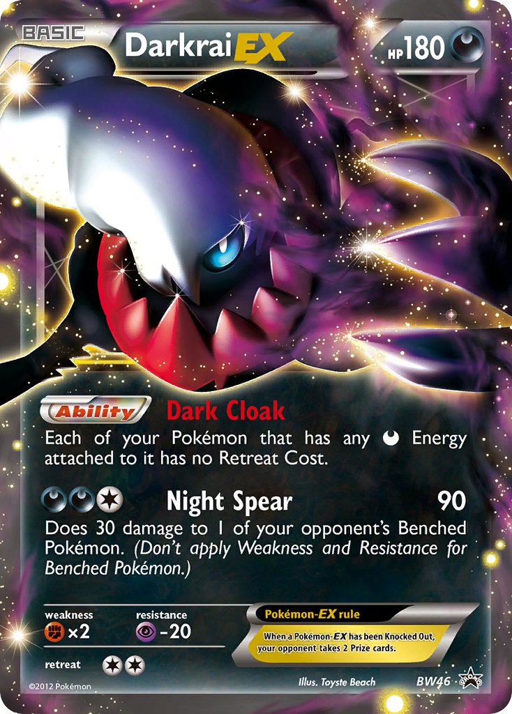 Darkrai-EX Black & White Promos SET-BW46