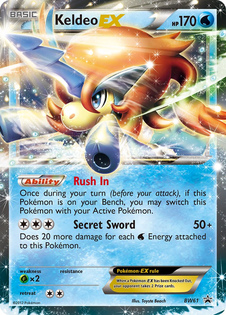 Keldeo-EX Black & White Promos SET-BW61