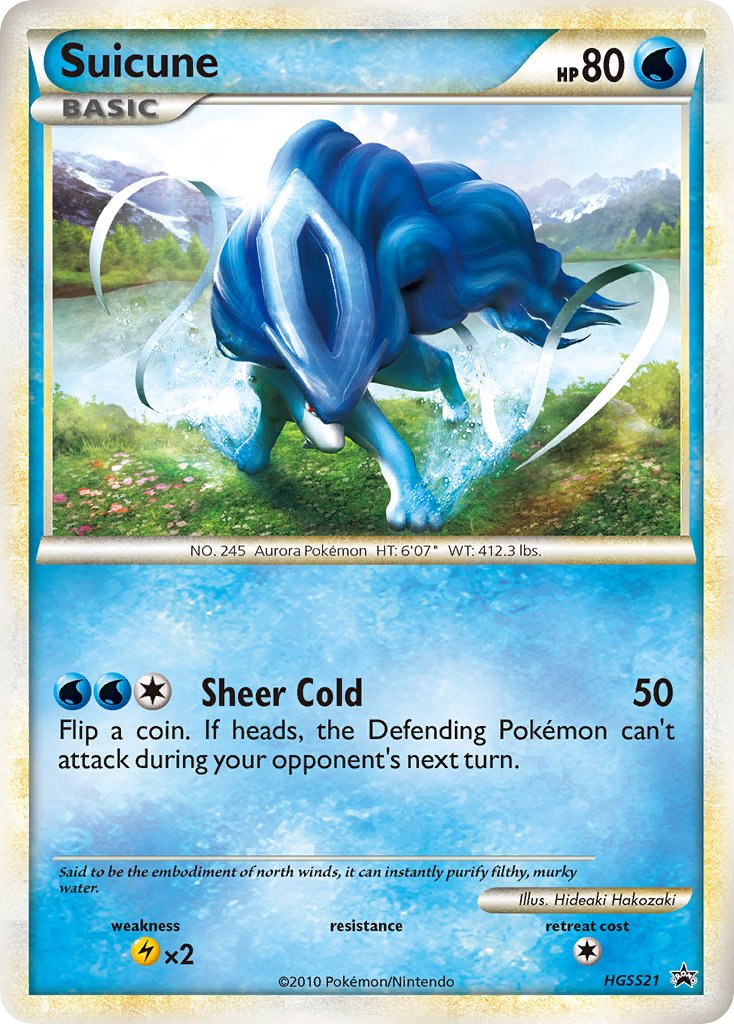 Suicune HeartGold & SoulSilver Promos SET-HGSS21
