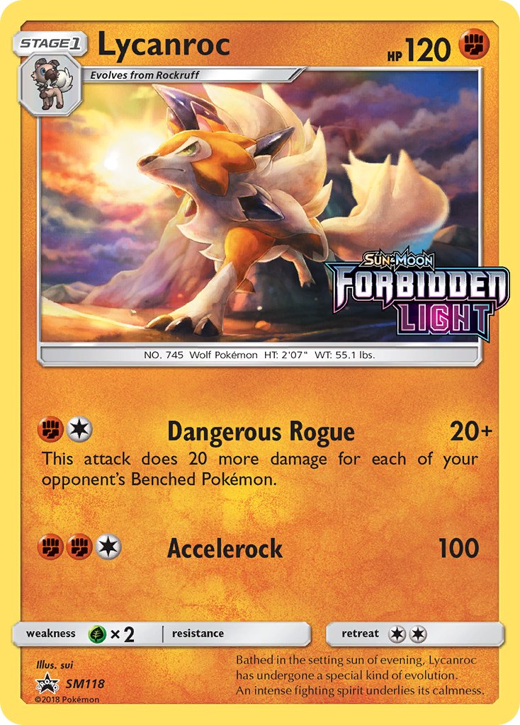 Lycanroc Sun & Moon Promos SET-SM118