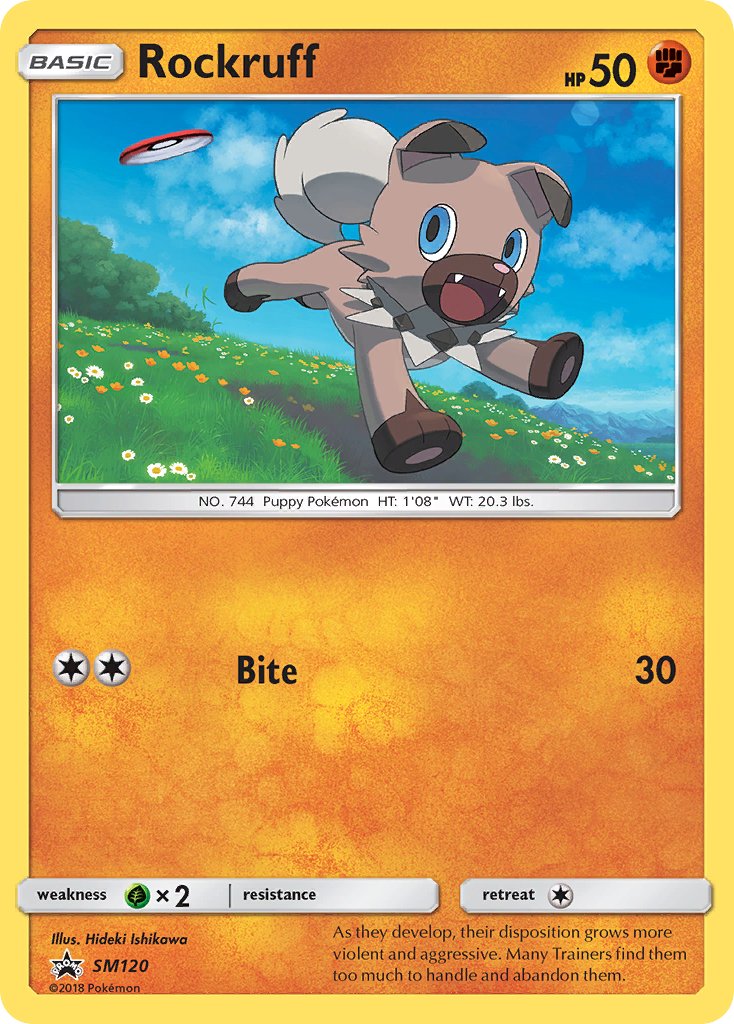 Rockruff Sun & Moon Promos SET-SM120