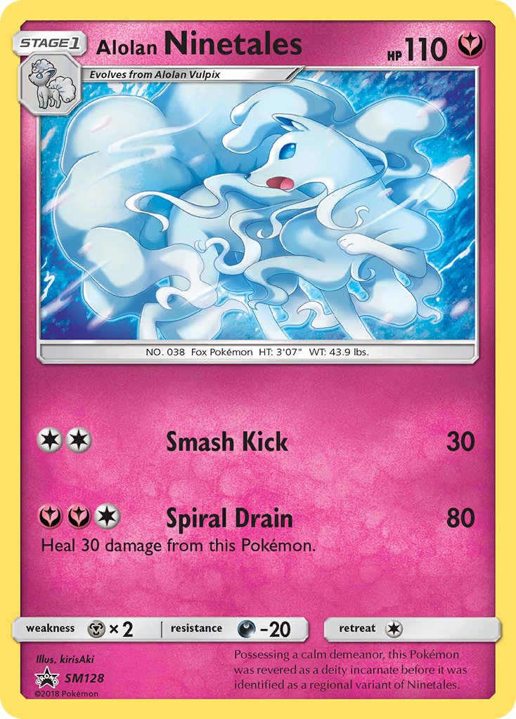 Alolan Ninetales Sun & Moon Promos SET-SM128