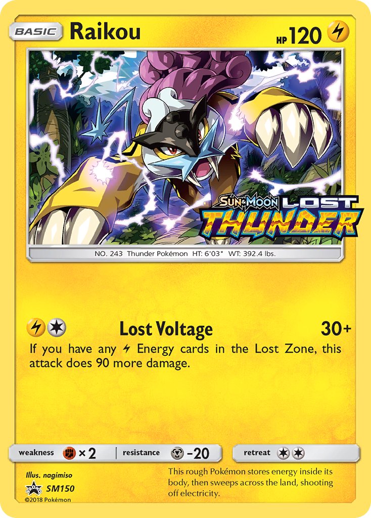 Raikou Sun & Moon Promos SET-SM150