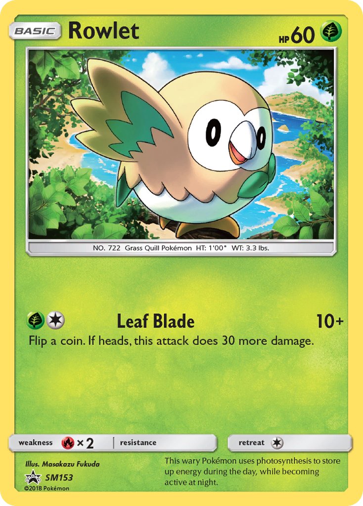 Rowlet Sun & Moon Promos SET-SM153