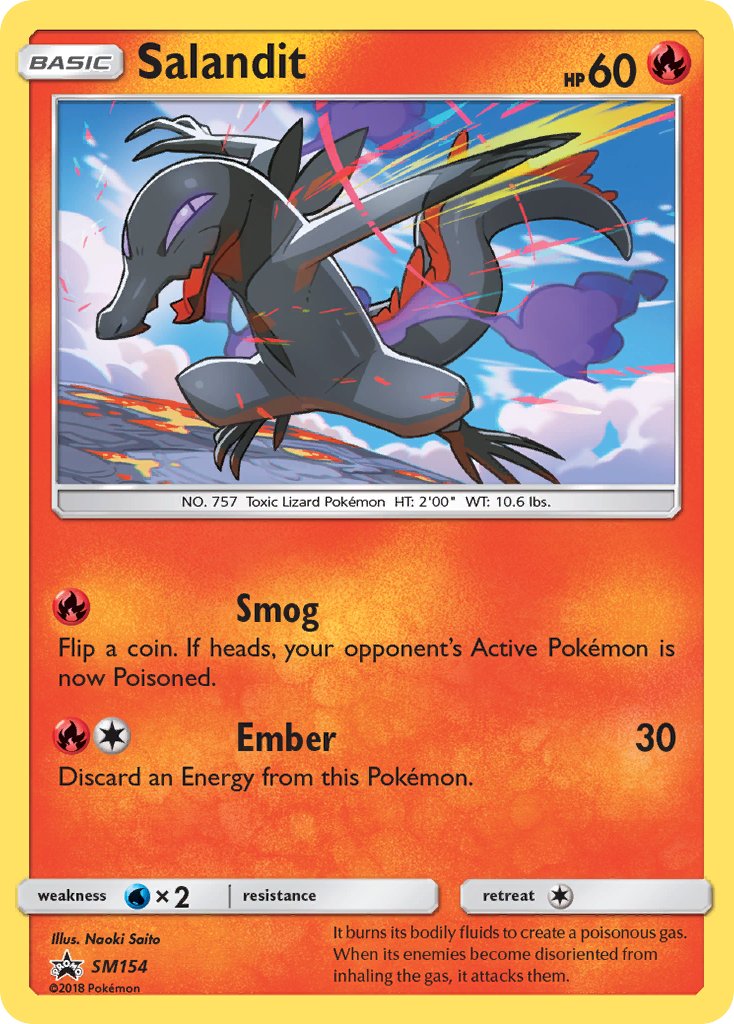 Salandit Sun & Moon Promos SET-SM154