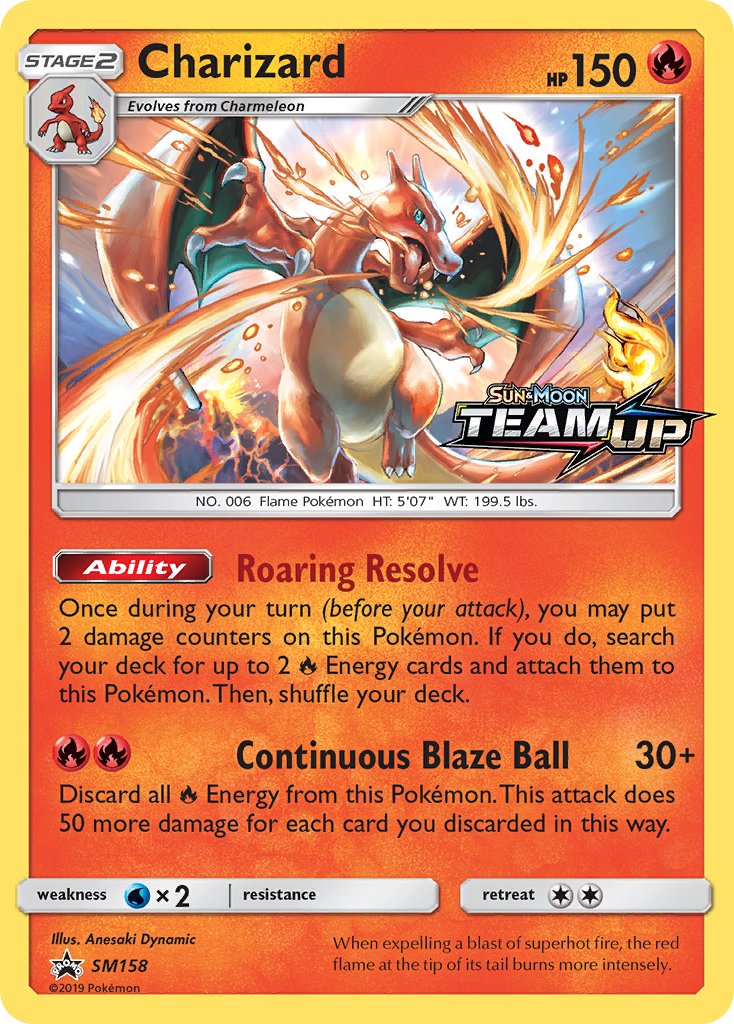 Charizard Sun & Moon Promos SET-SM158