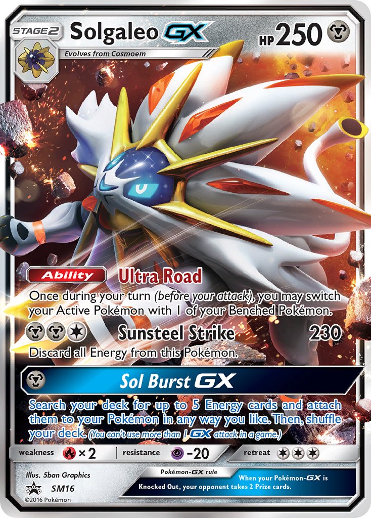Solgaleo-GX Sun & Moon Promos SET-SM16