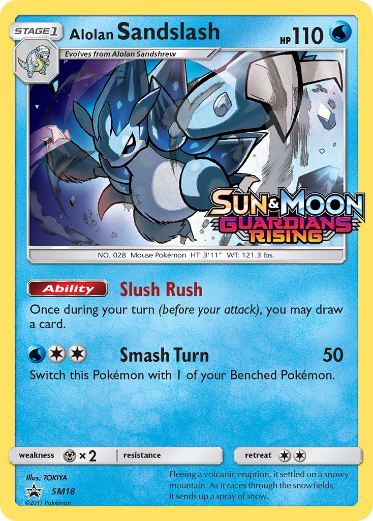 Alolan Sandslash Sun & Moon Promos SET-SM18