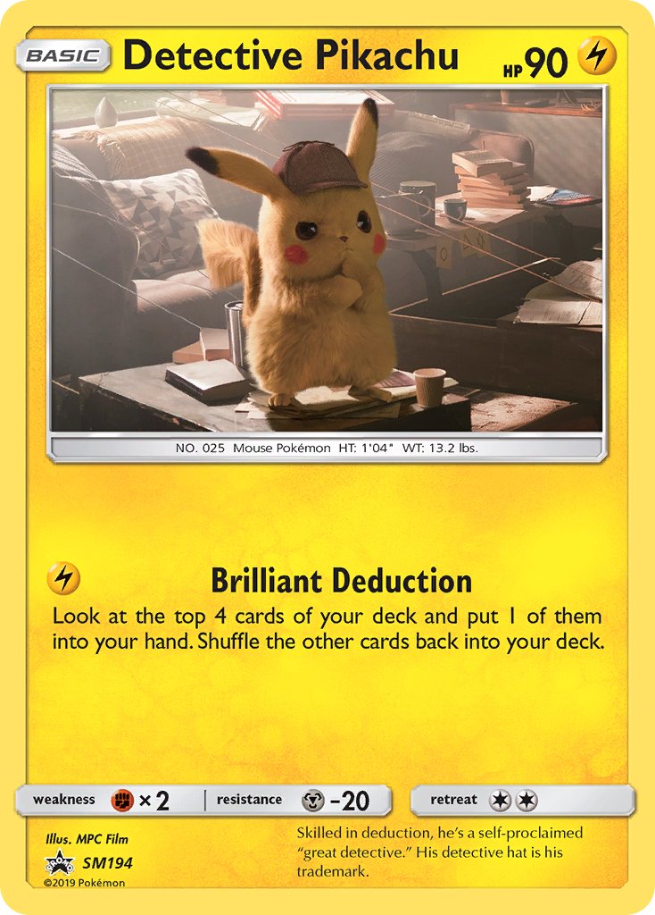 Detective Pikachu Sun & Moon Promos SET-SM194