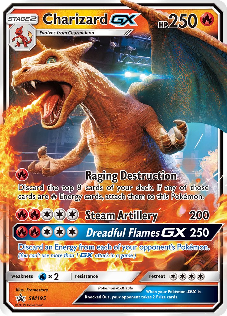 Charizard-GX Sun & Moon Promos SET-SM195