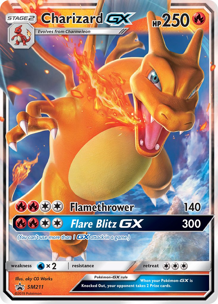 Charizard-GX Sun & Moon Promos SET-SM211
