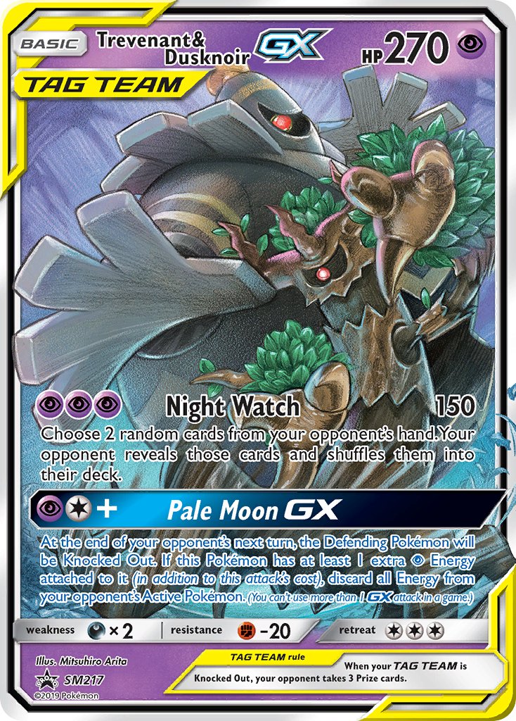 Trevenant & Dusknoir-GX Sun & Moon Promos SET-SM217