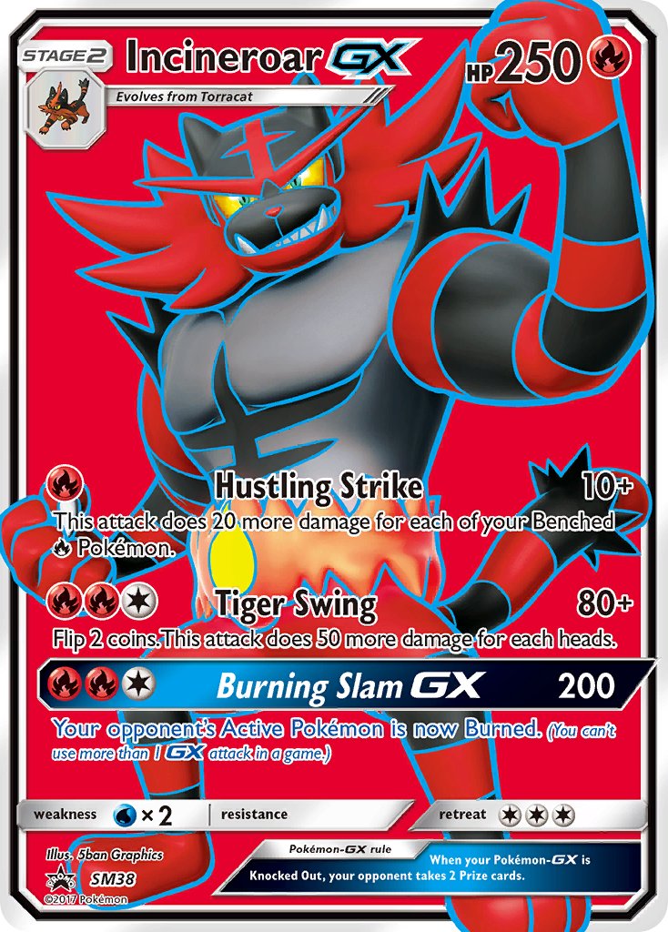 Incineroar-GX Sun & Moon Promos SET-SM38