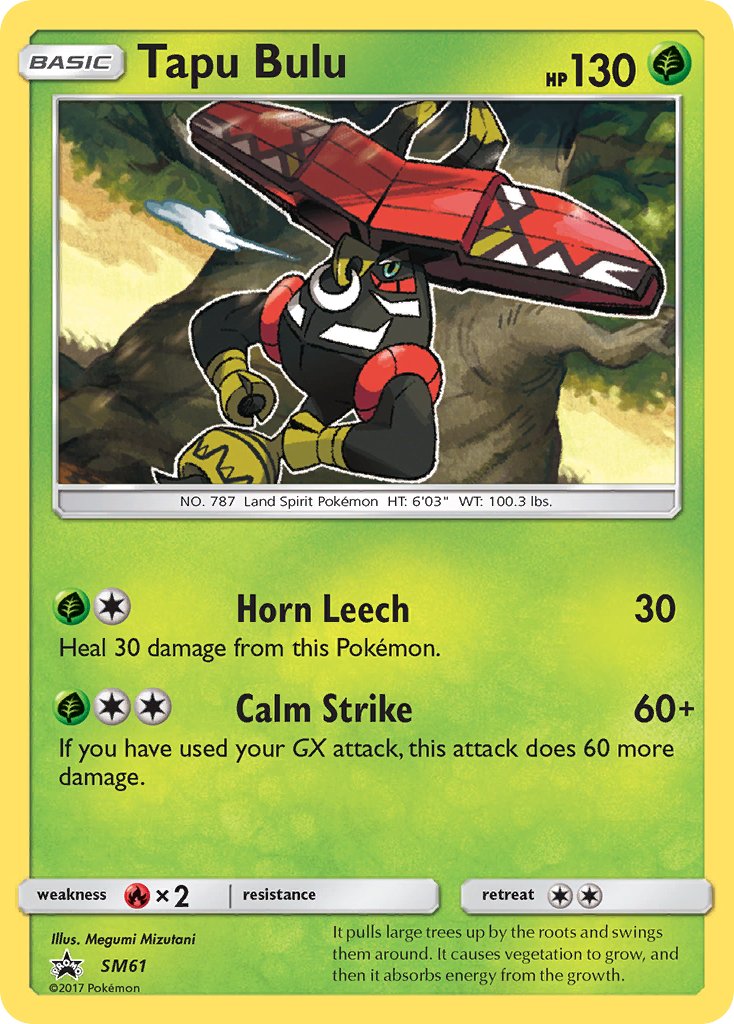 Tapu Bulu Sun & Moon Promos SET-SM61