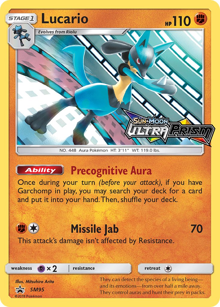 Lucario Sun & Moon Promos SET-SM95