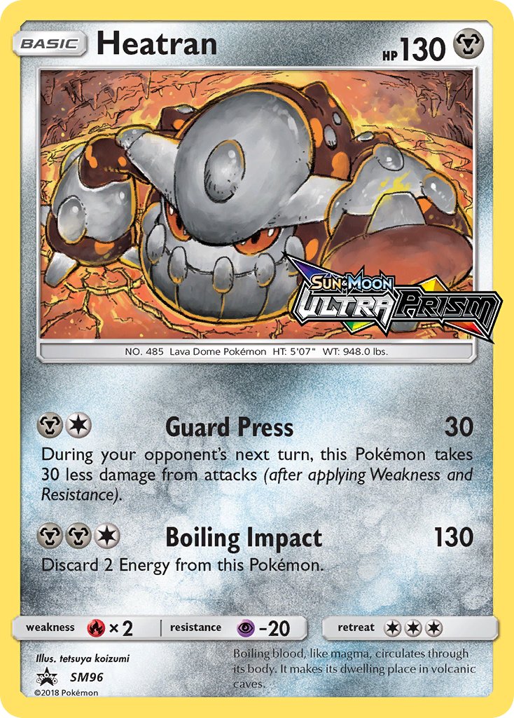 Heatran Sun & Moon Promos SET-SM96