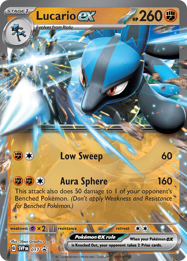 Lucario ex Scarlet & Violet Promos SET-017
