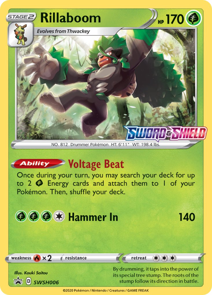 Rillaboom Sword & Shield Promos SET-SWSH006