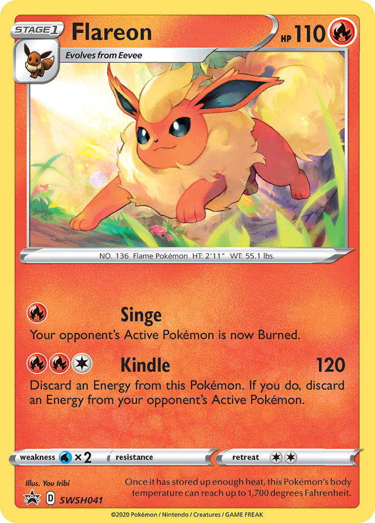 Flareon Sword & Shield Promos SET-SWSH041