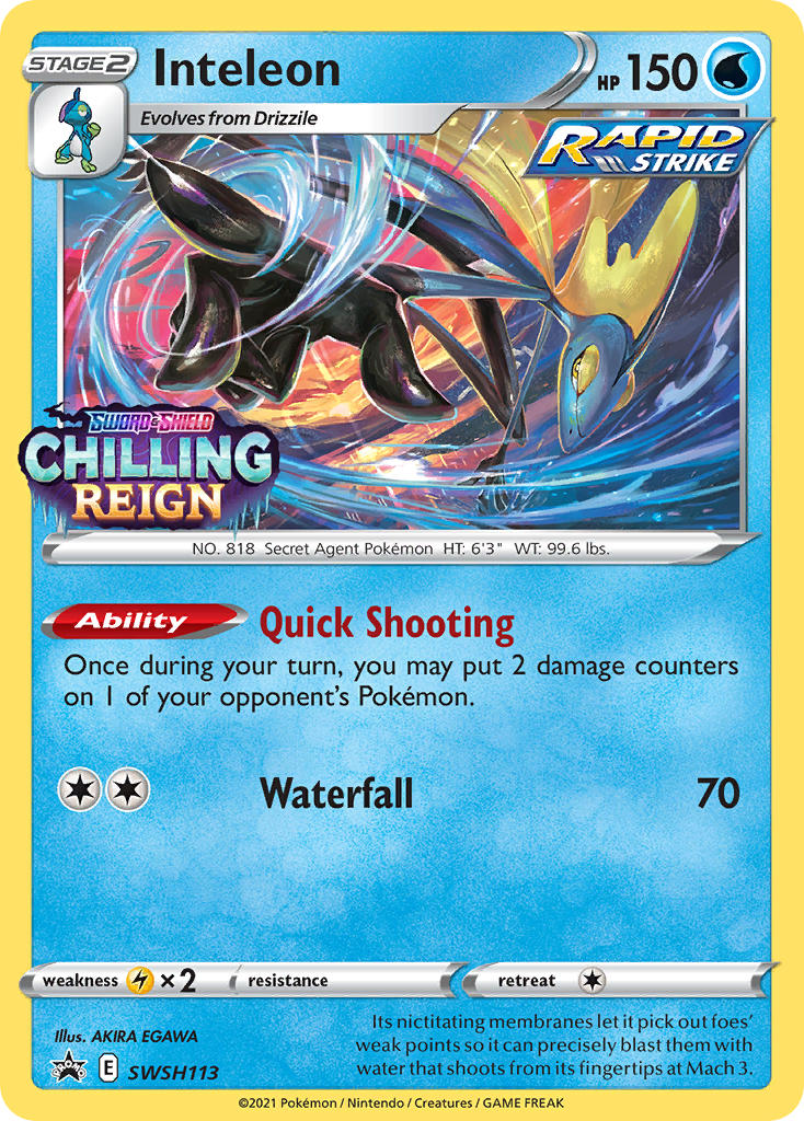 Inteleon Sword & Shield Promos SET-SWSH113