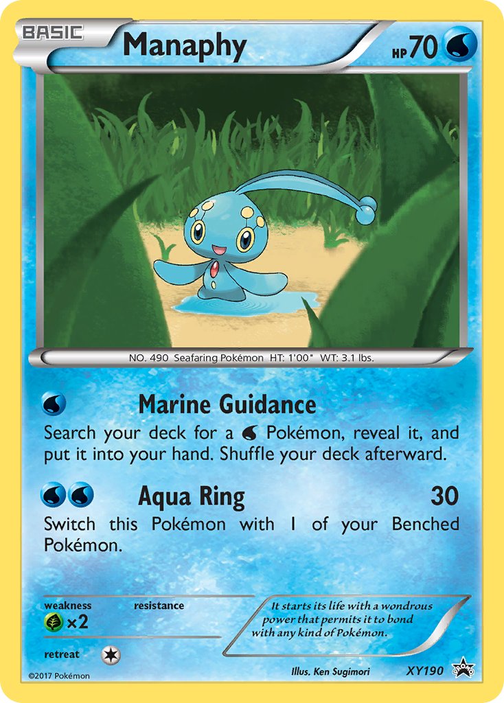 Manaphy XY Promos SET-XY190