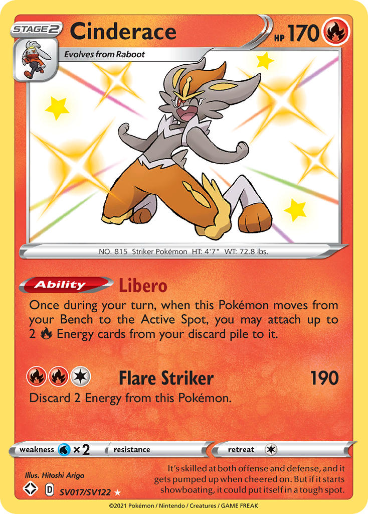 Cinderace Shining Fates SET-SV017