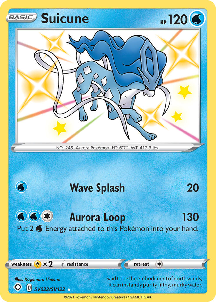 Suicune Shining Fates SET-SV022