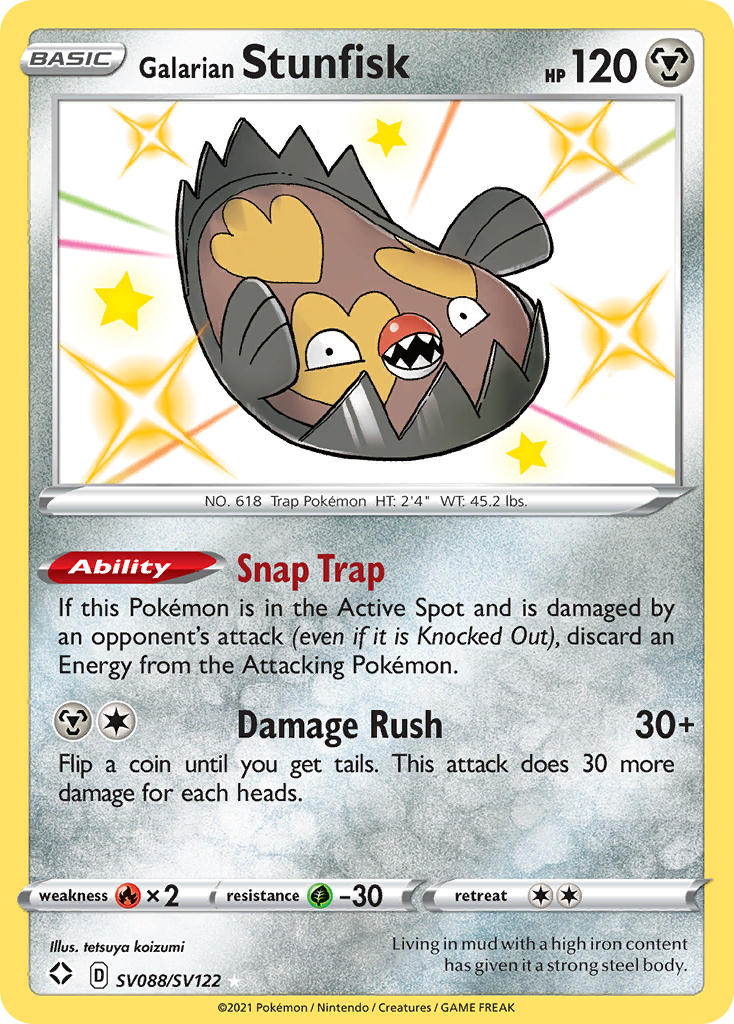 Galarian Stunfisk Shining Fates SET-SV088