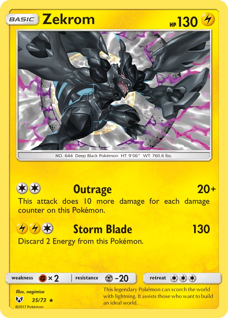 Zekrom Shining Legends SET-35