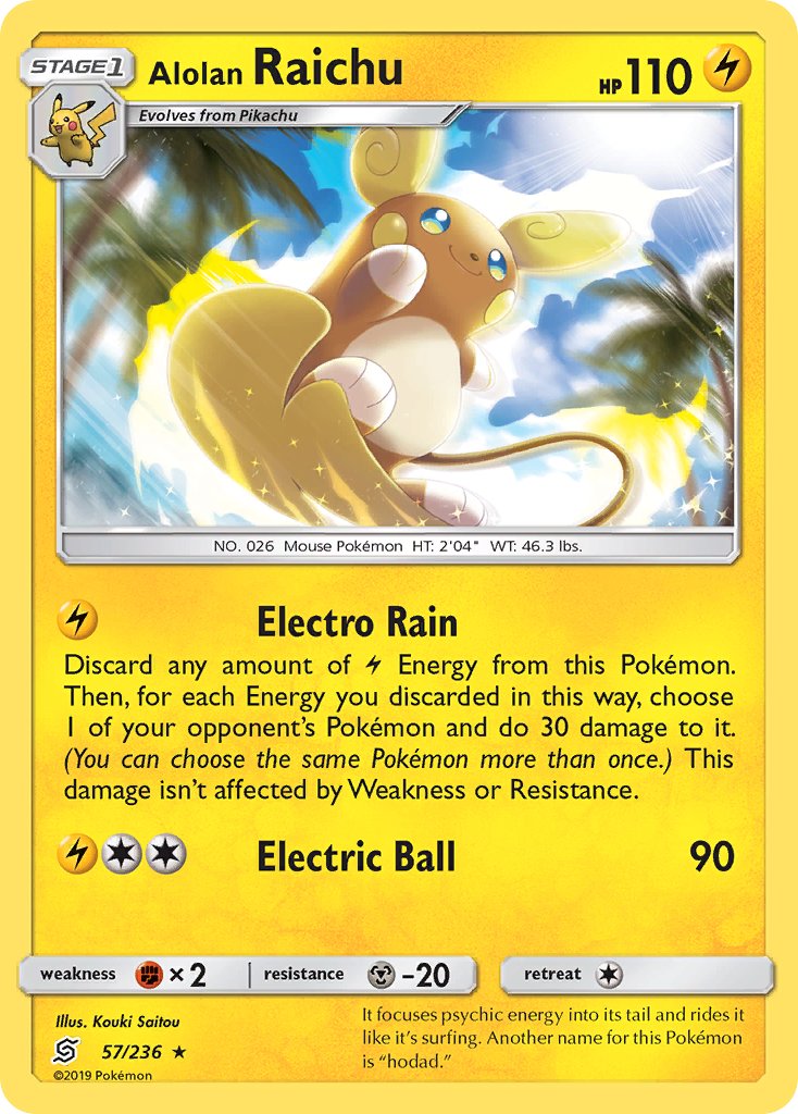 Alolan Raichu Unified Minds SET-57